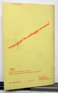 1975 Ford Granada Owners Operators Manual Original