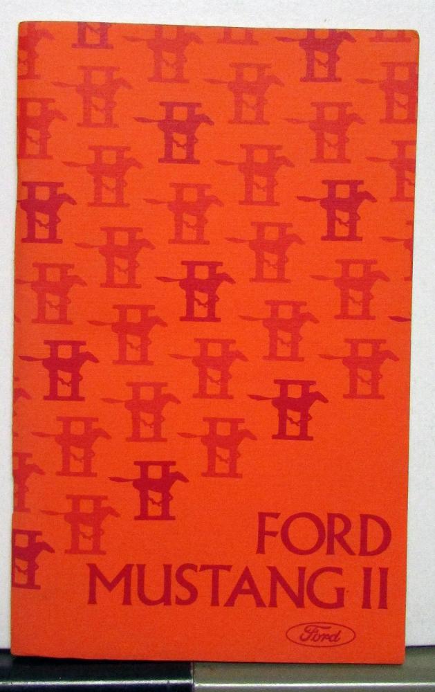 1975 Ford Mustang II Owners Operators Manual Original