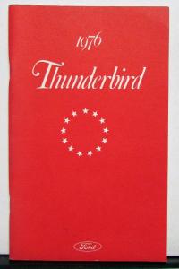 1976 Ford Thunderbird Owners Operators Manual Original