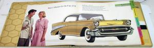 1957 Chevrolet Dealer Album Sales Reference Bel Air 210 150 Corvette Nomad Rare