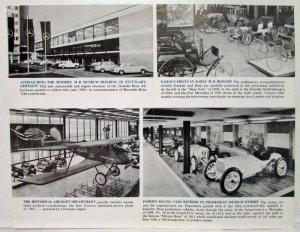 1961 Mercedes-Benz A Visit to the M-B Museum Commemorates 75th Sales Brochure