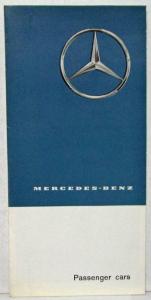 1962 Mercedes-Benz Passenger Cars Sales Folder