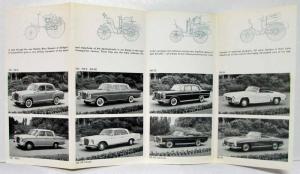 1962 Mercedes-Benz Passenger Cars Sales Folder