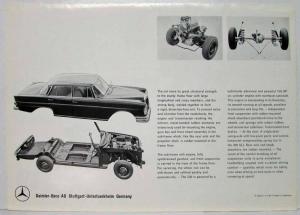 1962 Mercedes-Benz 220 Sales Brochure Large Folder with Spec Data Sheet P2234/1