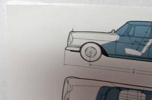 1962 Mercedes-Benz 220 Sales Brochure Large Folder with Spec Data Sheet P2234/1