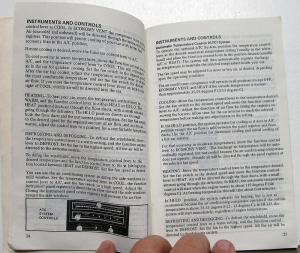 1978 Ford Thunderbird Owners Operators Manual Original