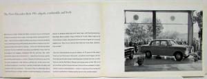 1962 Mercedes-Benz 190 Sales Brochure Large Folder with Spec Data Sheet P1001