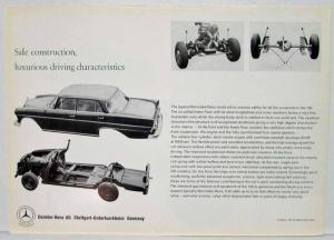 1962 Mercedes-Benz 190 Sales Brochure Large Folder with Spec Data Sheet P1001