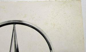 1962 Mercedes-Benz 300SE Sales Folder with Spec Sheet - Swedish Text