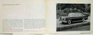1962 Mercedes-Benz 300SE Sales Folder with Spec Sheet - Swedish Text