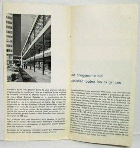 1962 Mercedes-Benz Passenger Cars Sales Folder - French Text