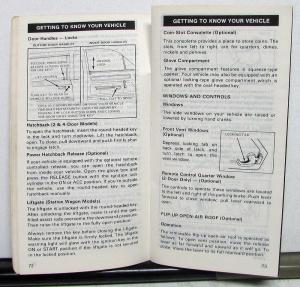 1982 Ford Escort Owners Operators Manual Original