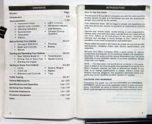 1982 Ford LTD Owners Operators Manual Original