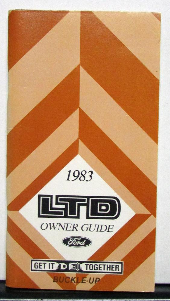 1983 Ford LTD Owners Operators Manual Original