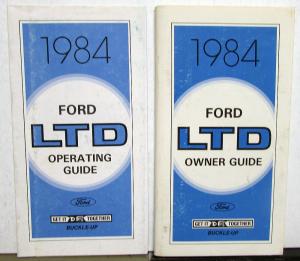 1984 Ford LTD Owners Operators Manual Original