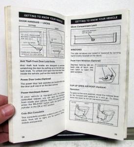 1984 Ford Escort Owners Operators Manual Original