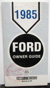 1985 Ford Crown Victoria Owners Operators Manual Original