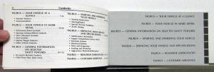 1986 Ford Taurus Owners Operators Manual Original