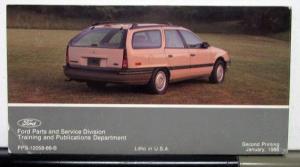 1986 Ford Taurus Owners Operators Manual Original
