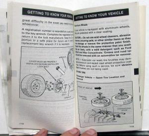 1988 Ford Crown Victoria Owners Operators Manual Original