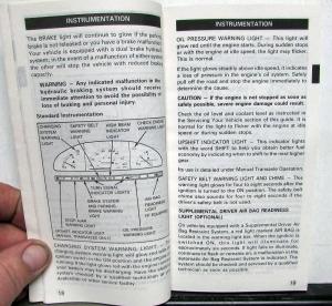 1989 Ford Tempo Owners Operators Manual Original
