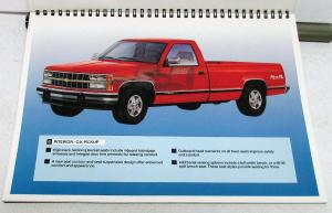 1992 Chevrolet Truck Dealer Sales Cutaway Illustrations C/K Pickup Suburban
