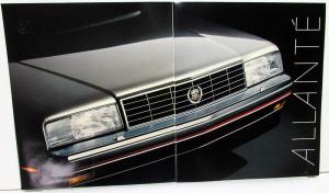 1987 Cadillac Allante Features Options Specs Prestige Sales Brochure Original