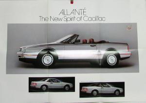 1987 Cadillac Allante Features & Specs Poster Sales Brochure Folder Orig