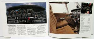 1981 Piper Dakota Airplane Sales Brochure Aviation Features & Info Original