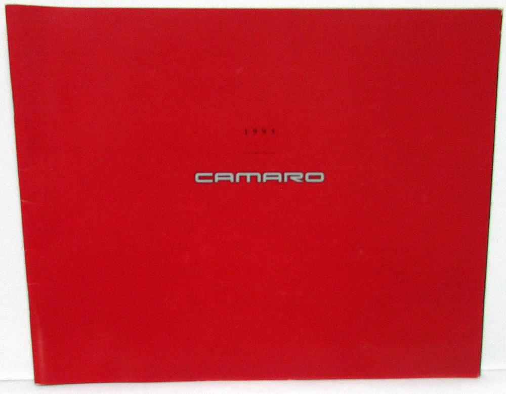 1995 Chevrolet Camaro Coupe Convertible Z28 Prestige Sales Brochure Oversized