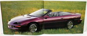 1995 Chevrolet Camaro Coupe Convertible Z28 Prestige Sales Brochure Oversized