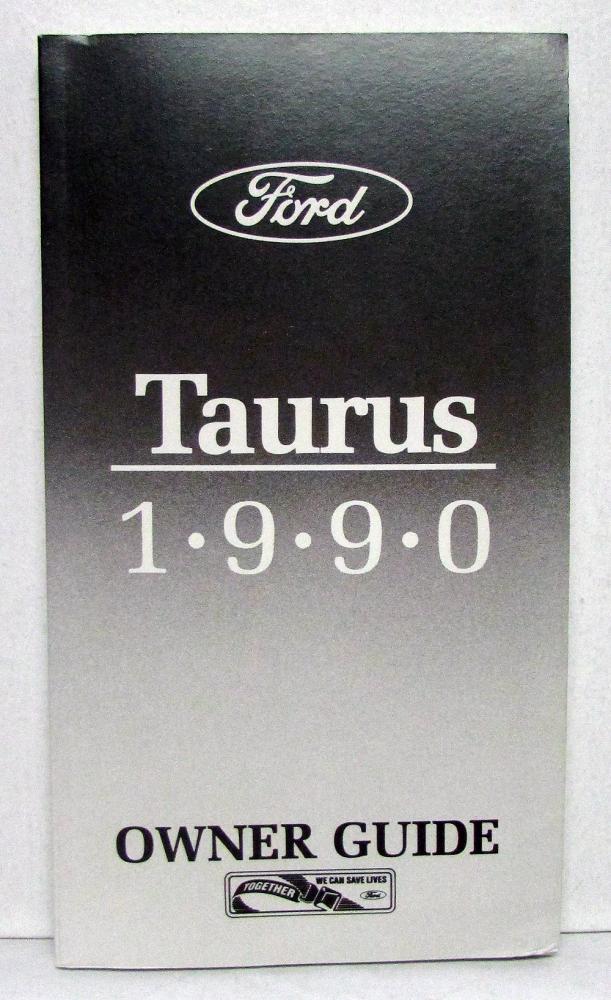 1990 Ford Taurus Owners Operators Manual Original