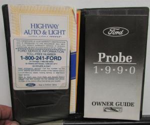 1990 Ford Probe Owners Operators Manual Original Care & Op Instructions