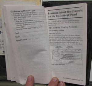 1990 Ford Probe Owners Operators Manual Original Care & Op Instructions