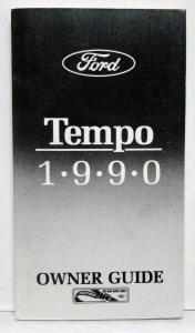 1990 Ford Tempo Owners Operators Manual Original