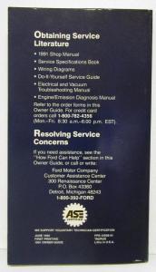 1991 Ford Taurus Owners Operators Manual Original In Blue Flet Covered Case