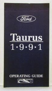 1991 Ford Taurus Owners Operators Manual Original In Blue Flet Covered Case