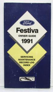 1991 Ford Festiva Owners Operators Manual Original