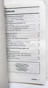 1991 Ford Taurus Owners Operators Manual Original