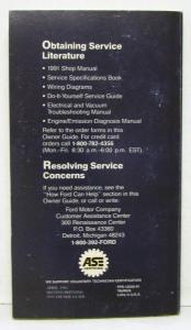 1991 Ford Taurus Owners Operators Manual Original