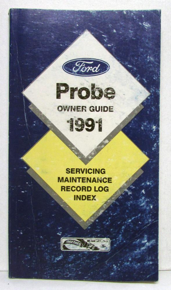 1991 Ford Probe Owners Operators Manual Original