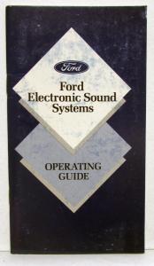 1991 Ford Probe Owners Operators Manual Original