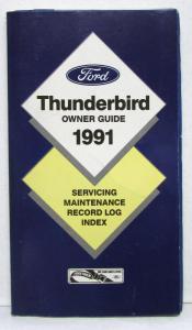 1991 Ford Thunderbird Owners Operators Manual Original