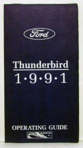 1991 Ford Thunderbird Owners Operators Manual Original