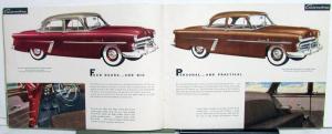 1952 Ford Mainline Customline Crestline XL Color Sales Brochure Original
