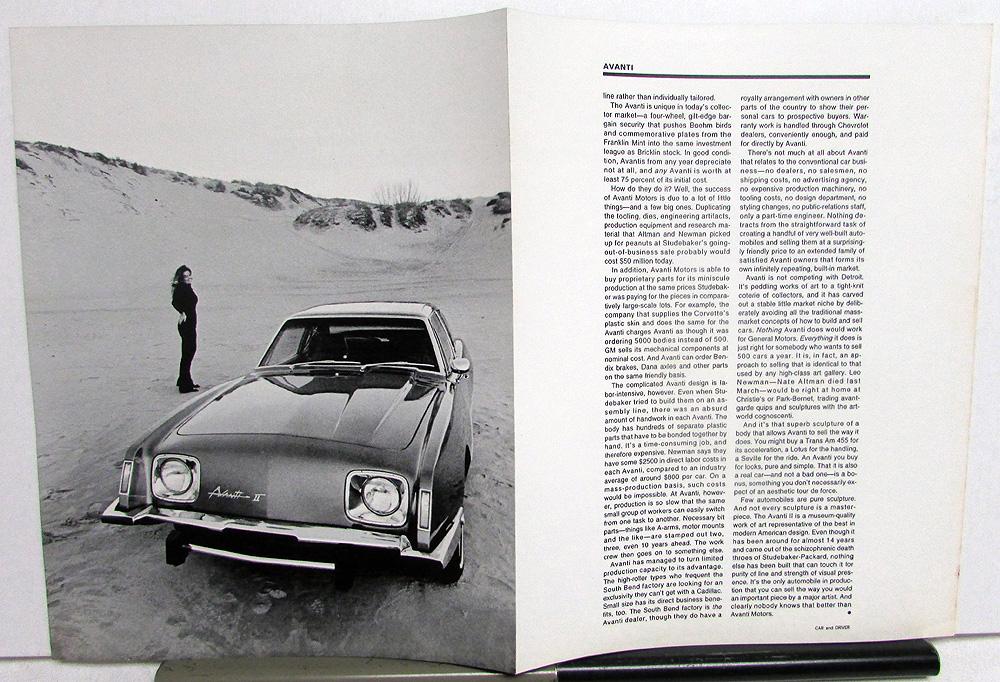 希少車 アヴァンティⅡ 本カタログ avanti Ⅱ brochure 希少車 アヴァンティⅡ 本カタログ avanti Ⅱ brochure