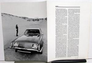 1976 Avanti II Dealer Sales Brochure Reprint Of Car And Driver Article Original