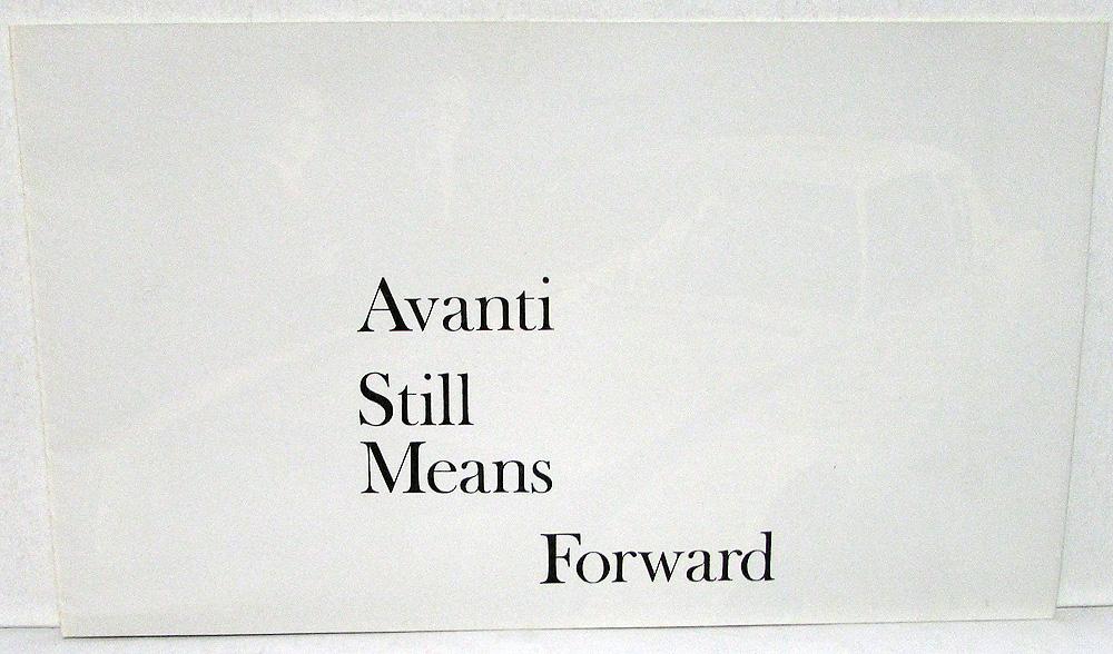 1963 1970 Avanti II Dealer Sales Brochure Reprint Of Esquire Magazine Article