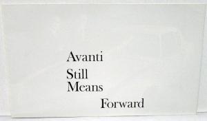 1963 1970 Avanti II Dealer Sales Brochure Reprint Of Esquire Magazine Article