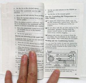 1992 Ford Escort Owners Operators Manual Original